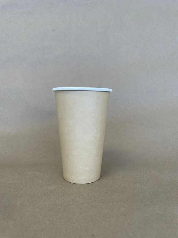 Kraft Plain Single Wall Hot Cup - 8/12/16 oz - 1000cs BPI - Disposable Take Away Food Packaging - Canadian Distribution - Image 5