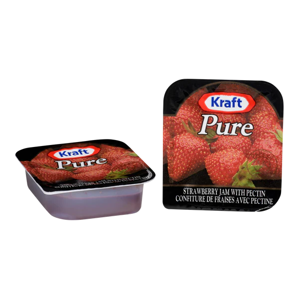 Kraft Single-serve Strawberry Jam - 4 x Pack of 200 - Grocery and Food Items - Canadian Distribution - Ships Free Within Canada on Orders Above CAD $199