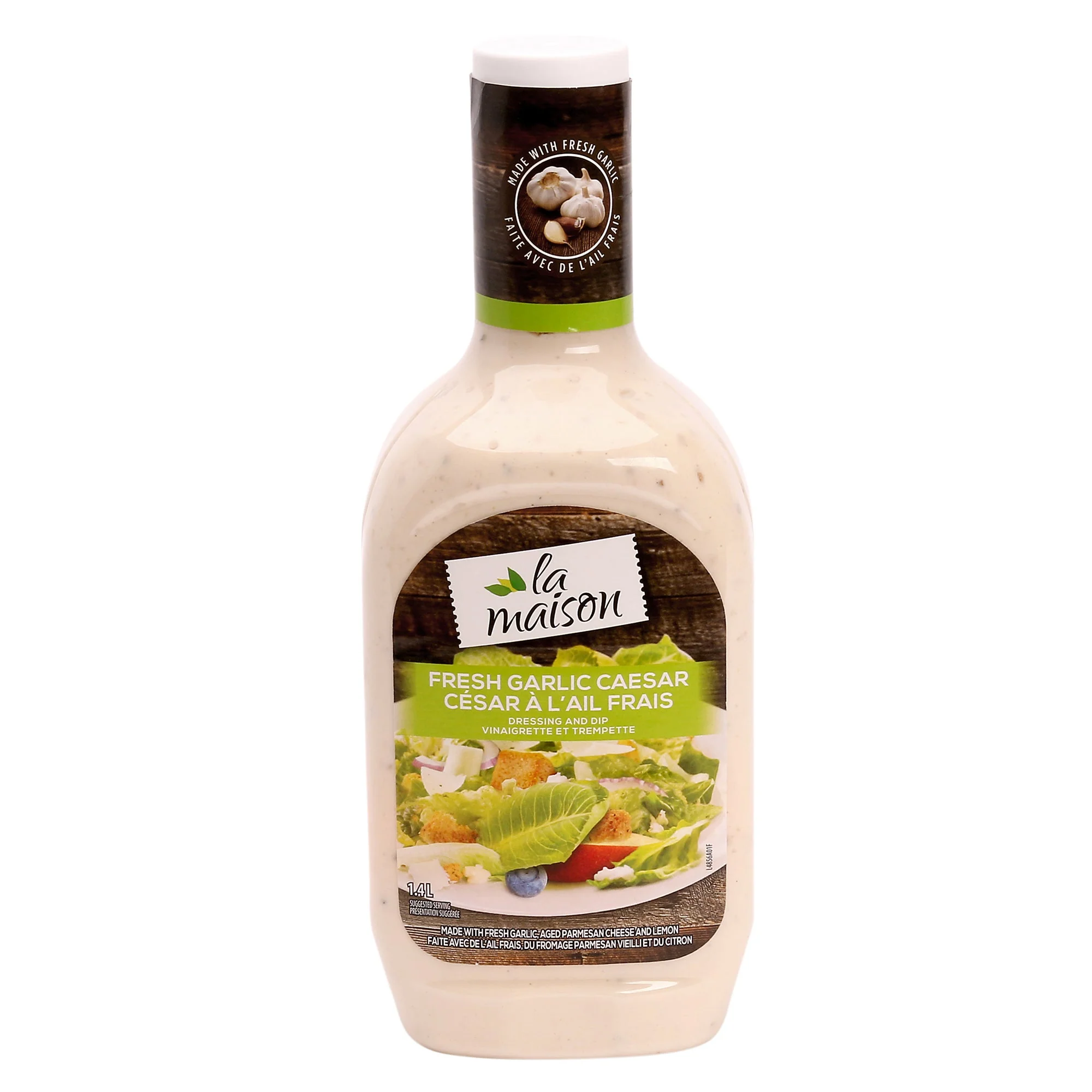 La Maison Fresh Garlic Caesar Dressing - 4 x 1.4 L - Grocery and Food Items - Canadian Distribution - Ships Free Within Canada on Orders Above CAD $199