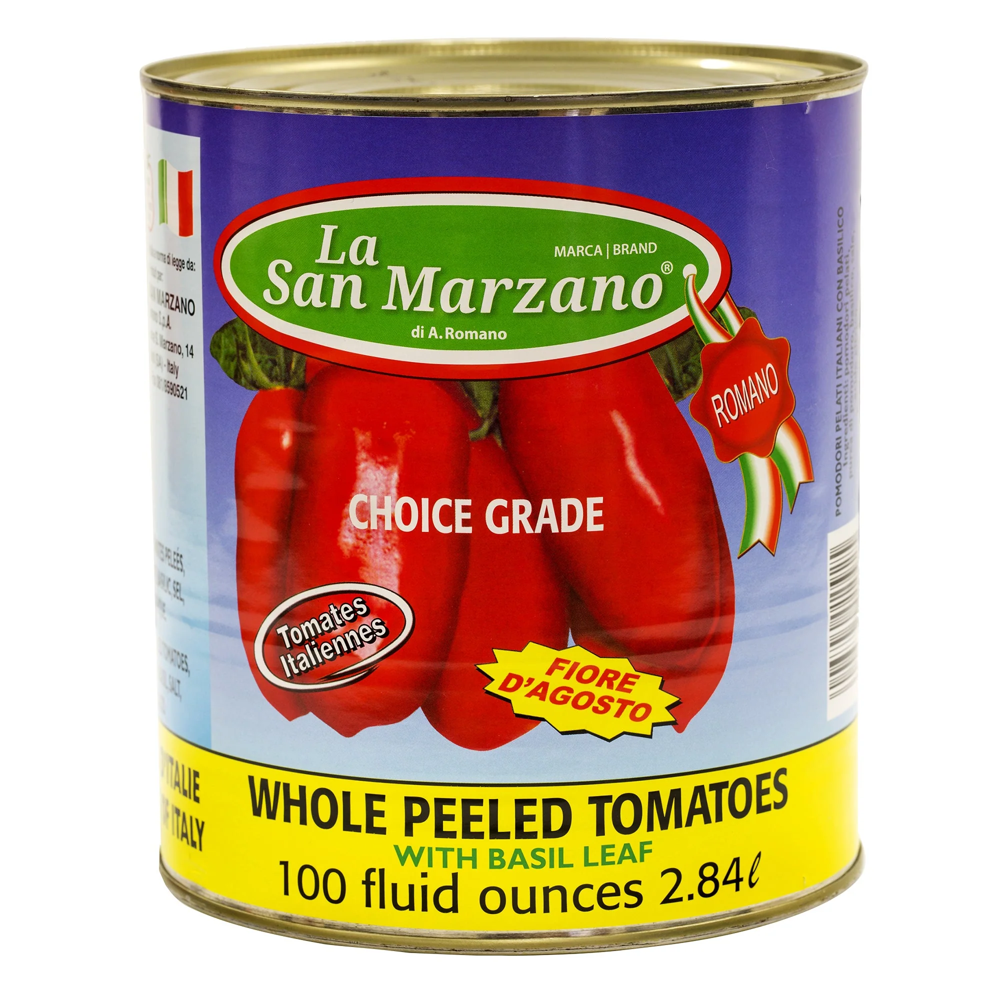 La San Marzano Italian Whole Peeled Tomatoes - 4 x 2.84 L - Grocery and Food Items - Canadian Distribution - Ships Free Within Canada on Orders Above CAD $199