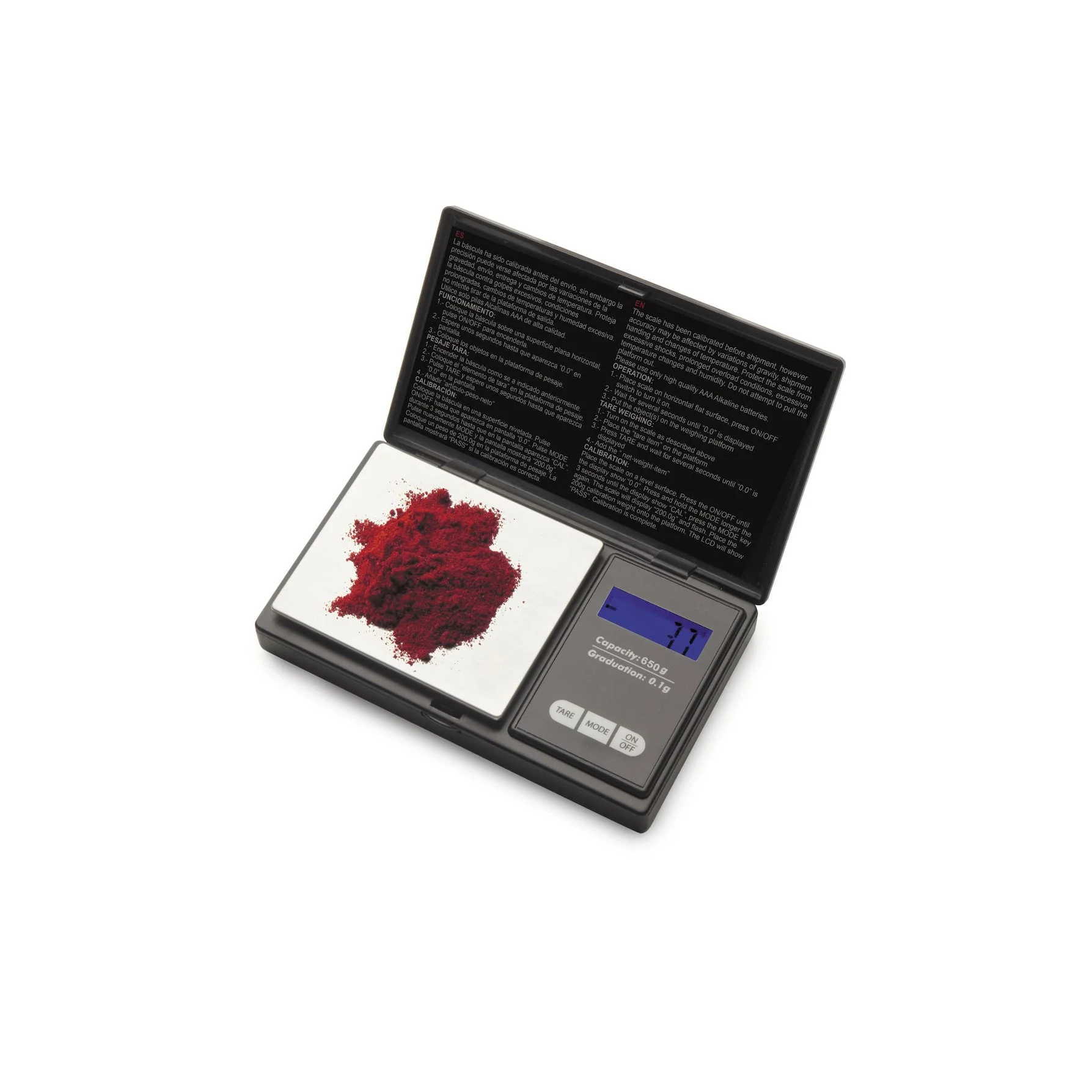 LACOR Pocket Precision Scale - 0.1g Readability, 650g Capacity - Canadian Distribution - Ships Free Within Canada on Orders Above CAD $199
