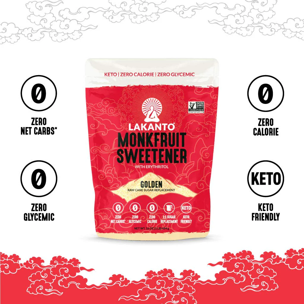 Lakanto Golden Monk Fruit Sweetener with Erythritol – 1 lb Sugar Substitute for Baking, Coffee & Cooking - Canadian Distribution - Ships Free Within Canada on Orders Above CAD $199 - Image 4