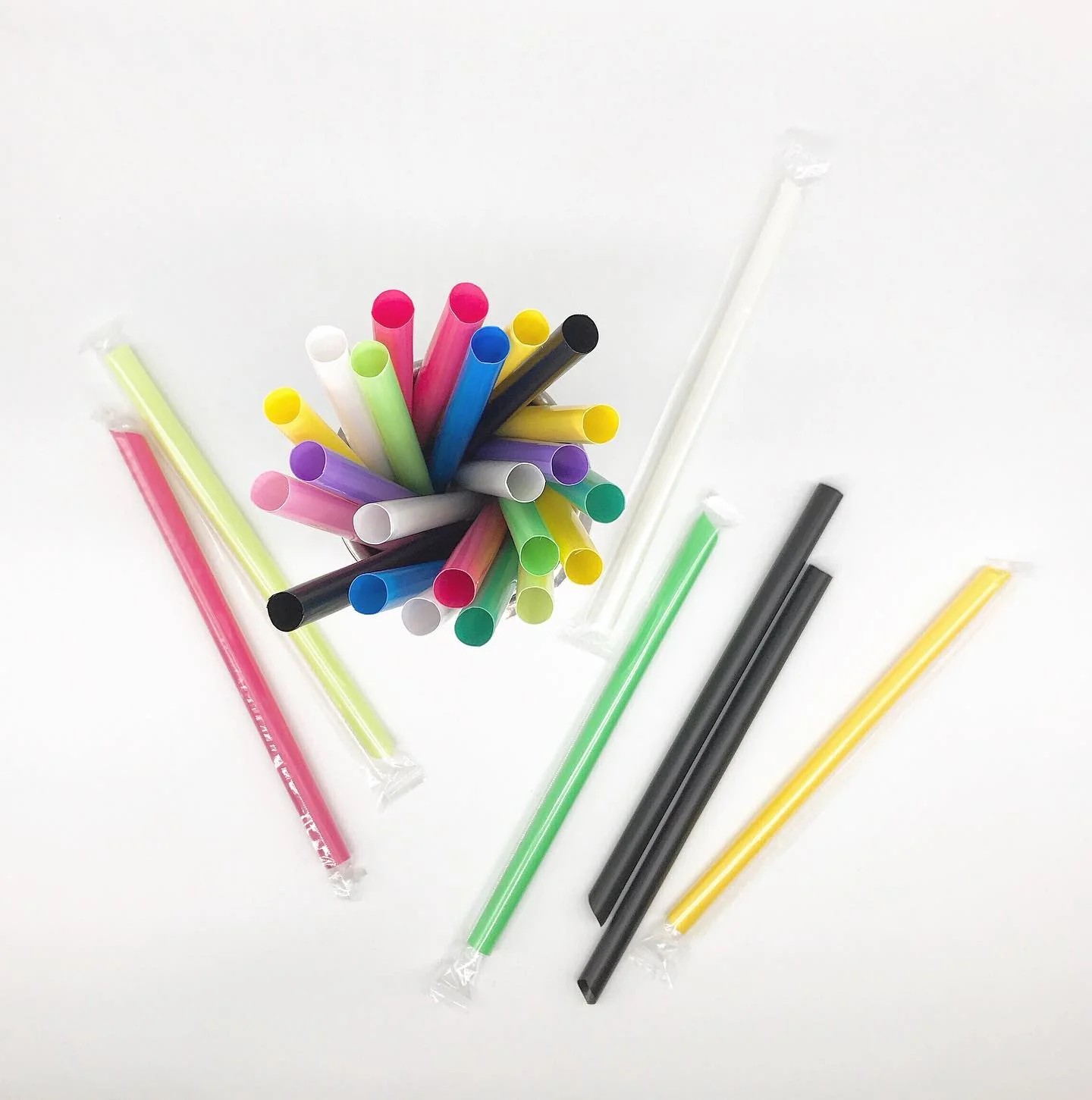 Large Jumbo Bubble Tea Boba Plastic Straws, Individual Wrapped Bubble Tea Straws - 3500 - Image 5