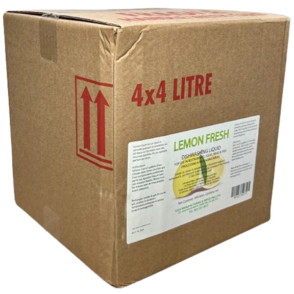 Lemon Fresh - Dish Detergent 4X4 Lt - Canadian Distribution - Image 2