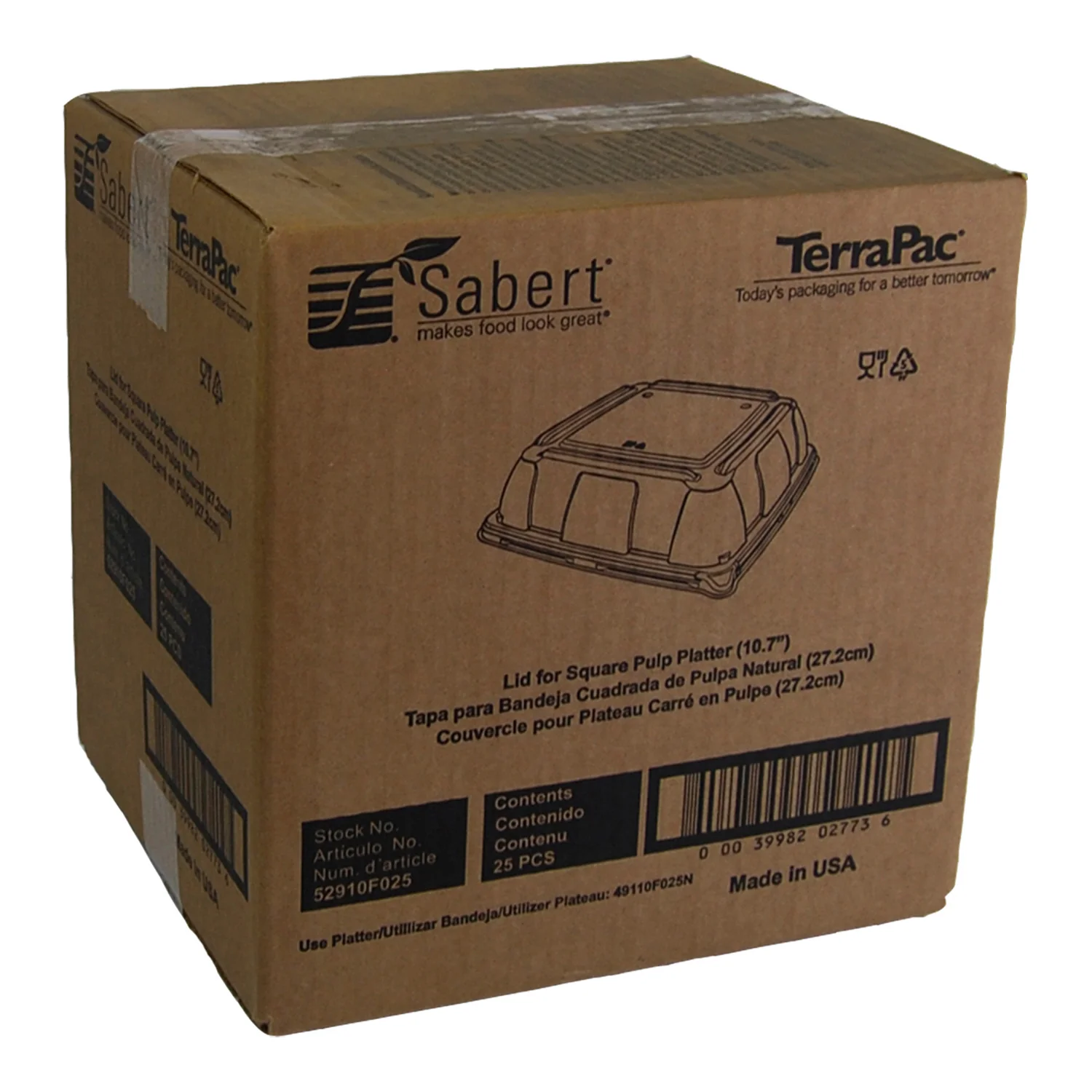 Lid Plastic Clear For 10.7 in. Platter - 1 x 25 count - Sabert - Packaging and Accessories - Restaurant Supplies and Equipment - Canadian Distribution - Image 3