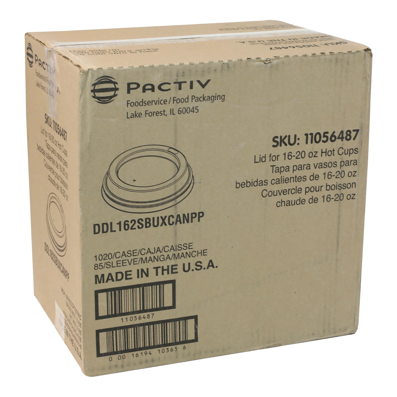 Lid Plastic Hot 12/16/20 oz. - 1 x 1020 each - Multibrand - Packaging and Accessories - Restaurant Supplies and Equipment - Canadian Distribution - Image 2