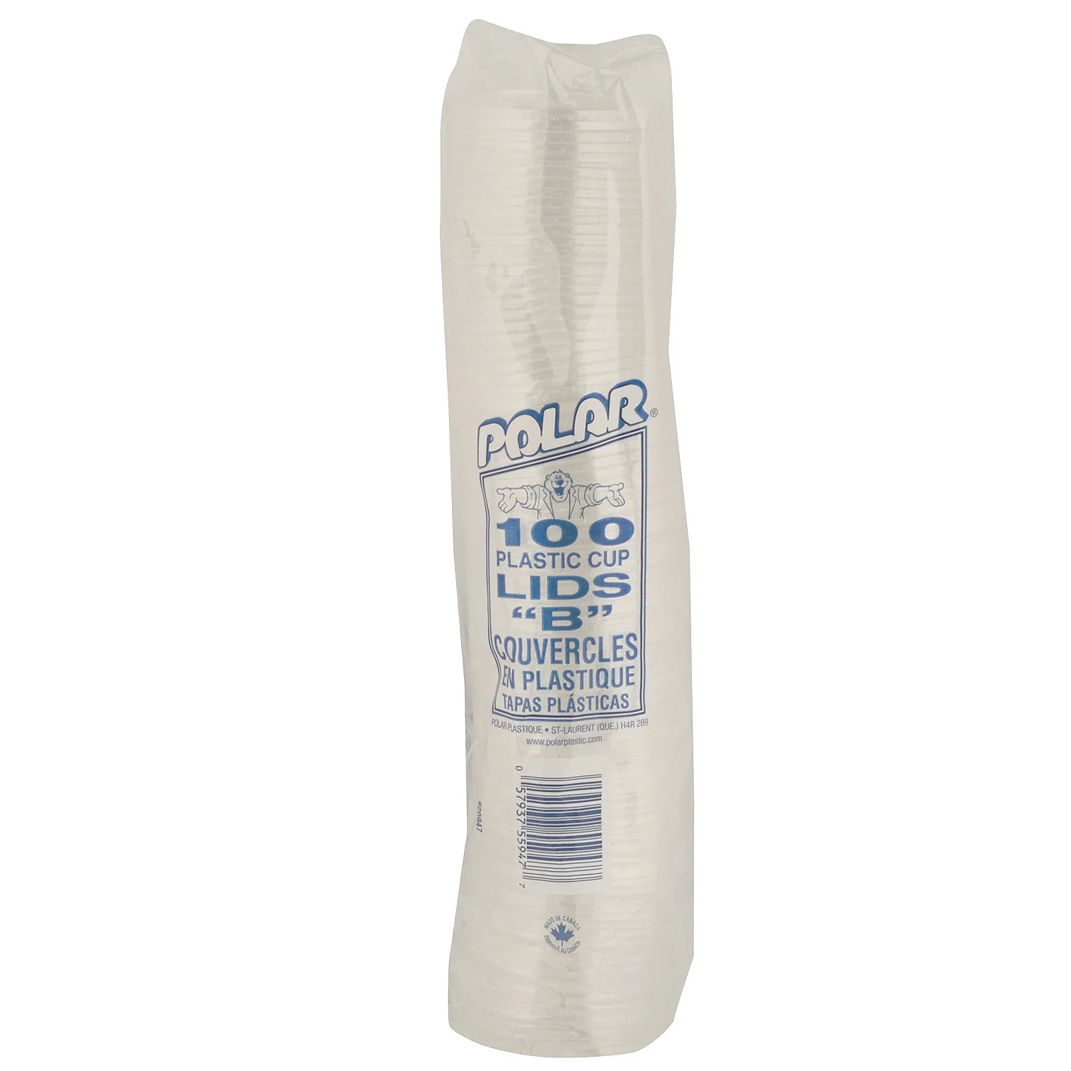 Lid Plastic Straw Slot Flat - 10 x 100 count - Polar - Packaging and Accessories - Restaurant Supplies and Equipment - Canadian Distribution - Image 4