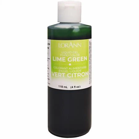 Lime Green Liquid Gel Coloring - Food Coloring - 4oz - 32oz - Ships Free Within Canada on Orders Above CAD $199