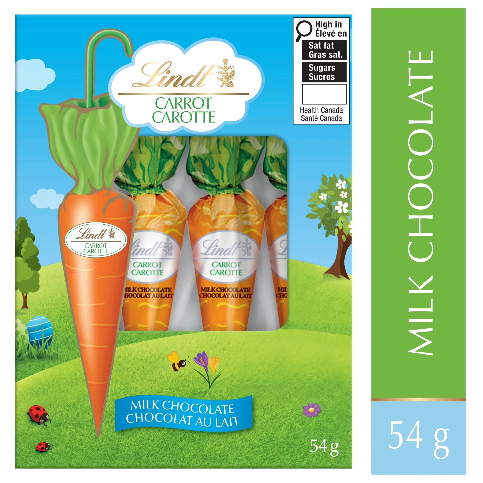 Lindt Milk Chocolate Carrots 54g – Easter Treats for Children - Canadian Distribution - Ships Free Within Canada on Orders Above CAD $199 - Image 4