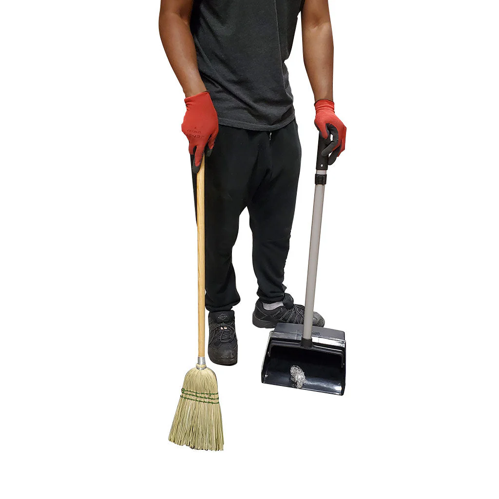 Lobby Corn Broom, 3 String - Sold By The Case - Image 2