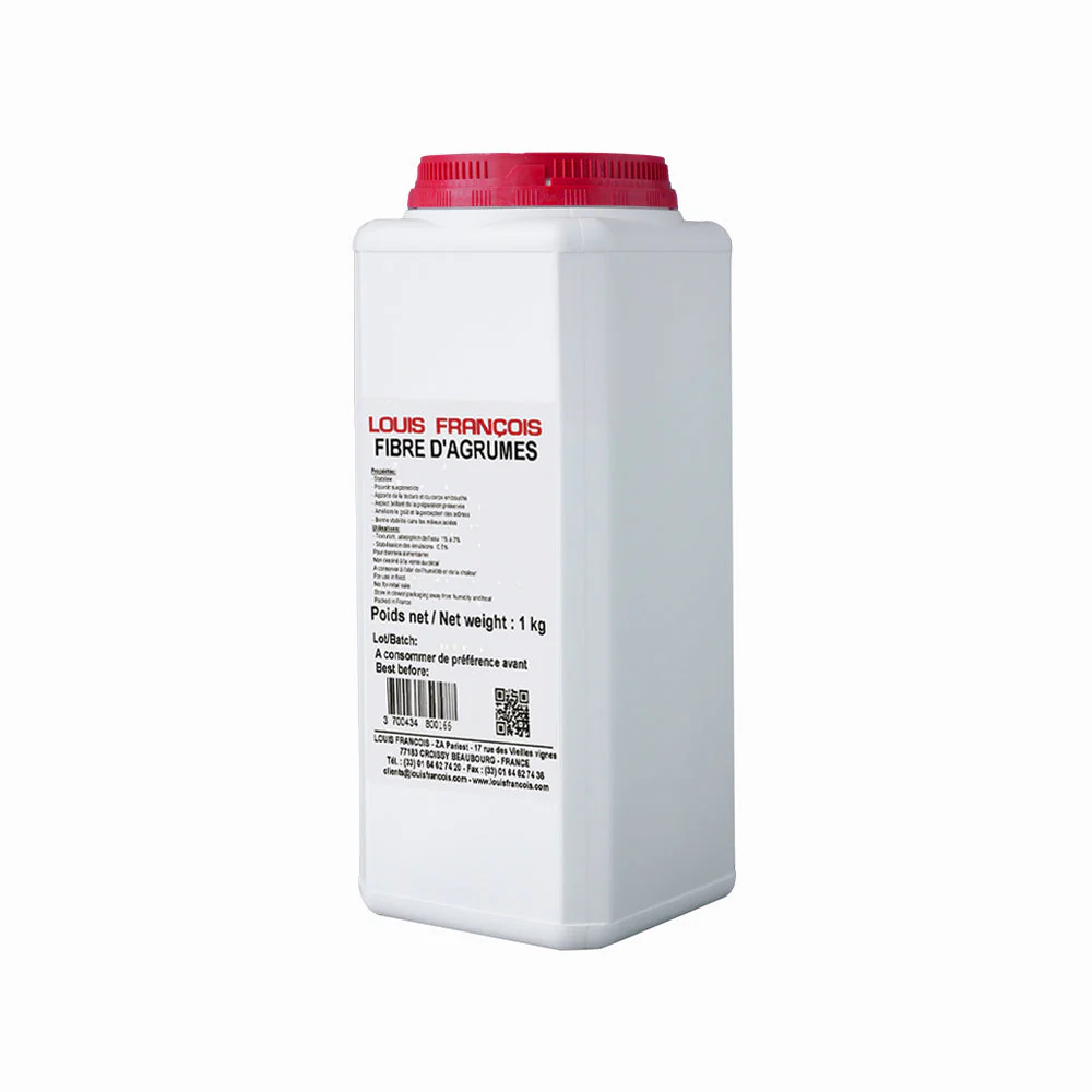 LOUIS FRANCOIS Citrus Fibre – Natural Texturizer and Emulsion Stabilizer - 1kg - Canadian Distribution - Ships Free Within Canada on Orders Above CAD $199