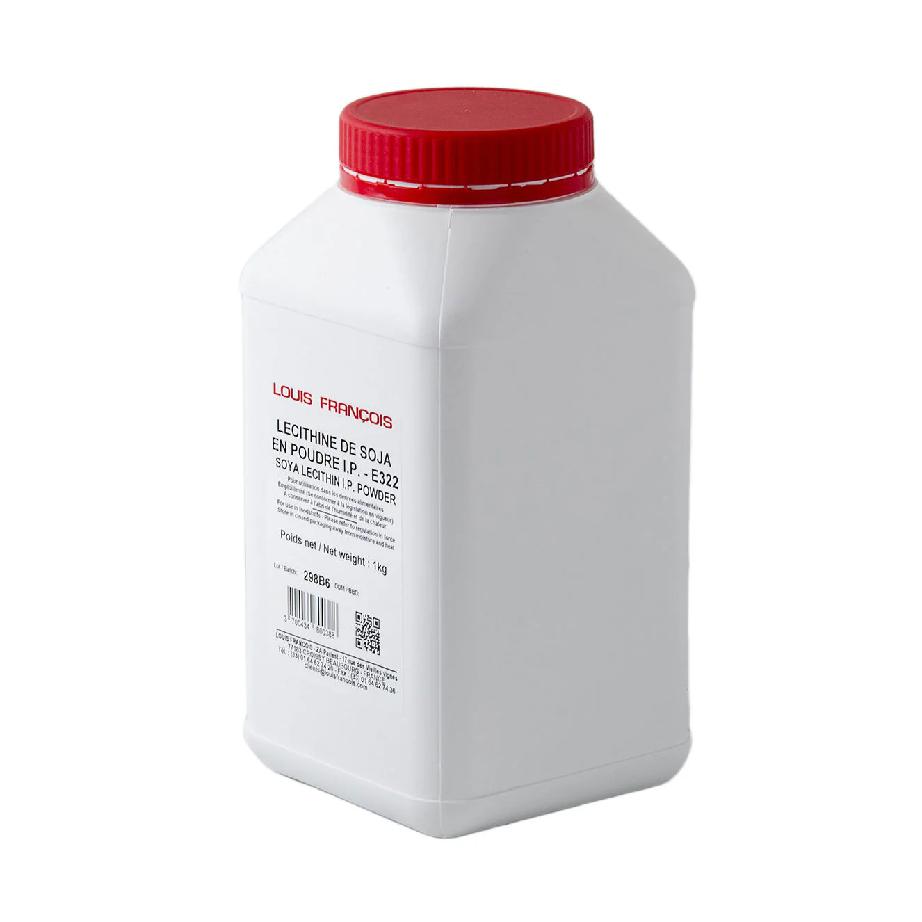 LOUIS FRANCOIS Soy Lecithin – Natural Emulsifier for Foams, Sauces & Bakery - 1kg - Canadian Distribution - Ships Free Within Canada on Orders Above CAD $199