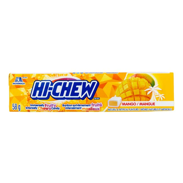 Mango Candy - 4 Cases x 12 Packs x 58 g - Hi-Chew - Canadian Distribution - Ships Free Within Canada on Orders Above CAD $199