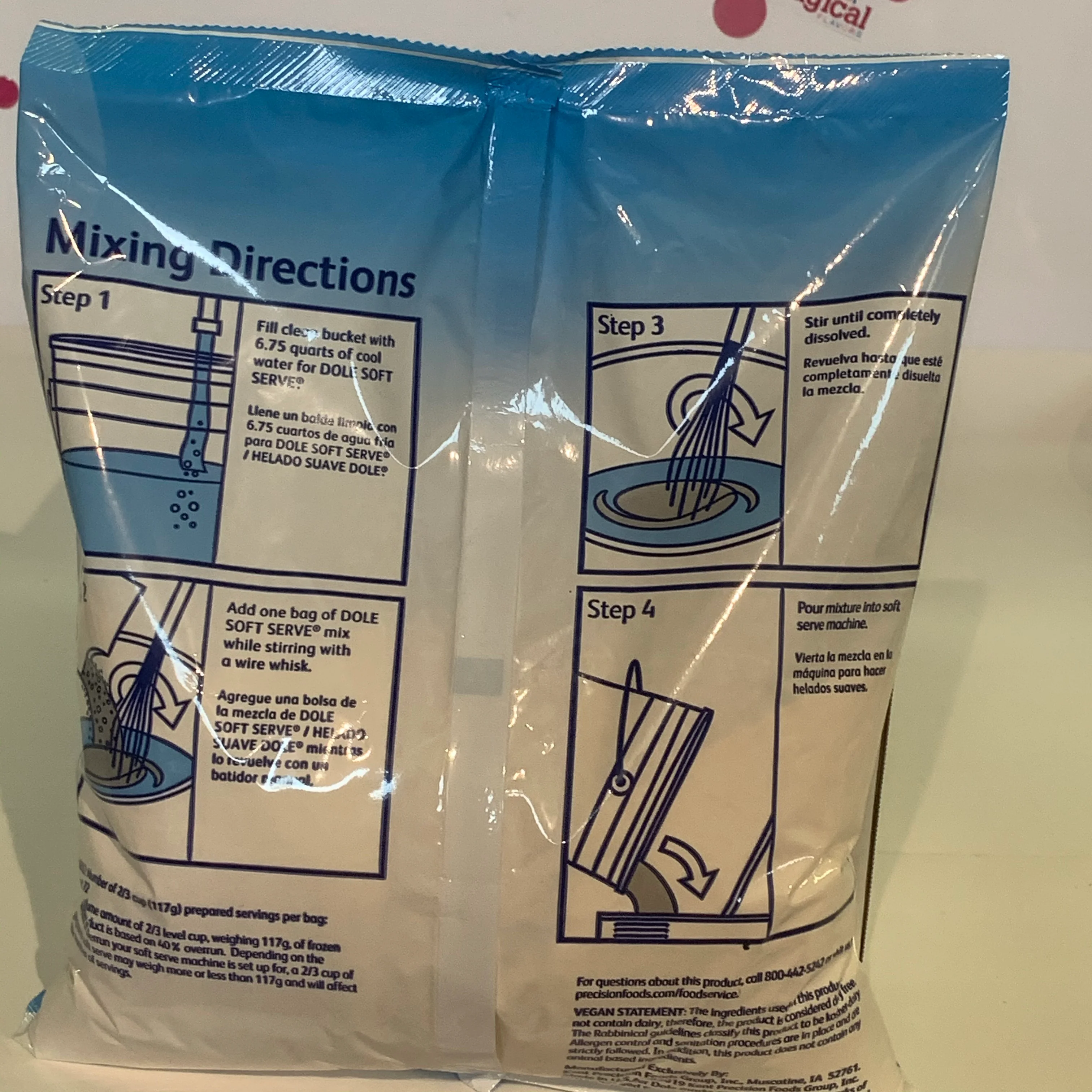Dole Mango Soft Serve Mix - 4.4 Lbs. Bag - Case (4 X 4.4lb Bags) - Canadian Distribution - Ships Free Within Canada on Orders Above CAD $199 - Image 4