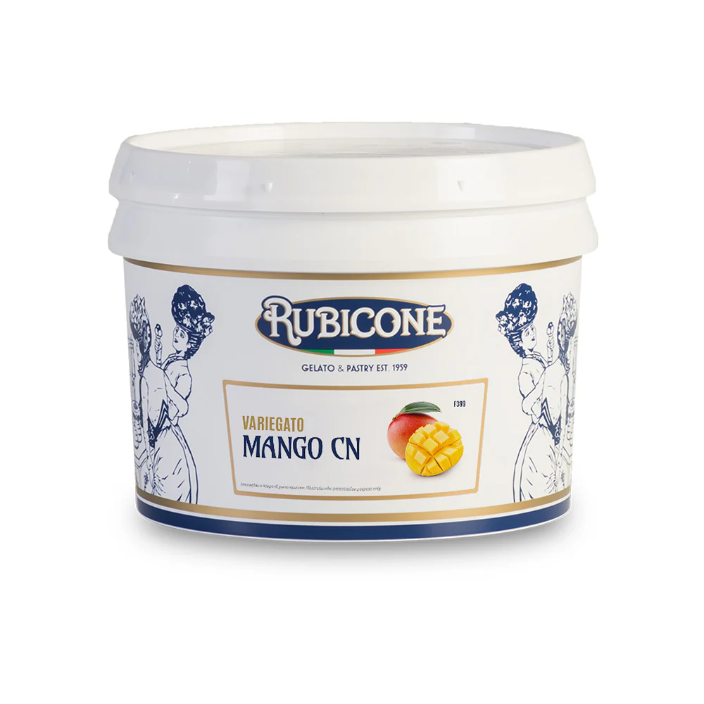 Mango Sundae Dessert Topping - 3 KG Bucket - Mango Variegate - Rubicone Canada - Ships Free Within Canada on Orders Above CAD $199 - Image 2