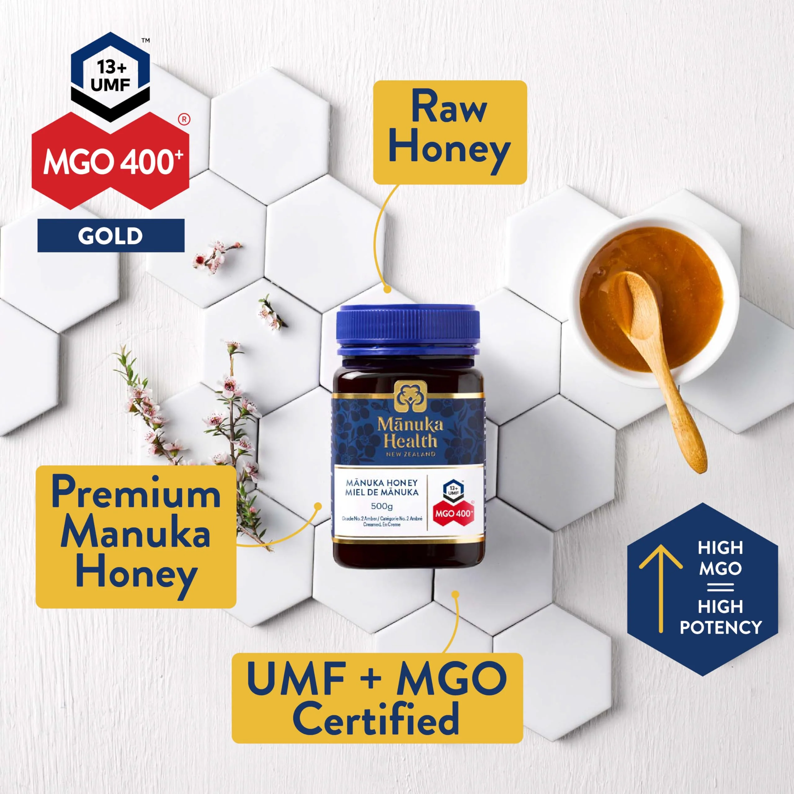 Manuka Health – Manuka Honey – MGO 400+ / UMF 13+ – 250g - Canadian Distribution - Ships Free Within Canada on Orders Above CAD $199 - Image 8