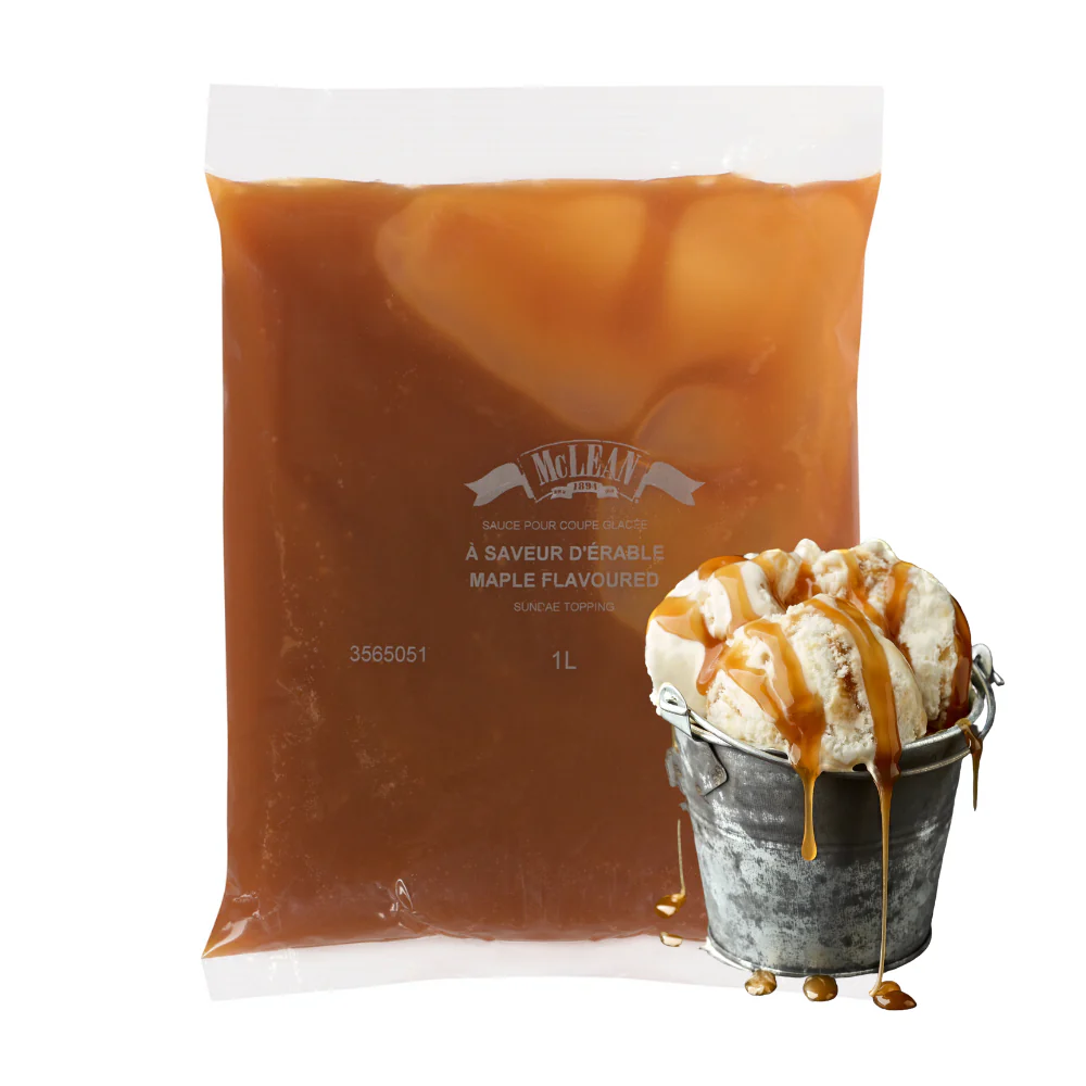 Maple Flavored Sundae Topping - 5X1L/CS - by McLean Canada