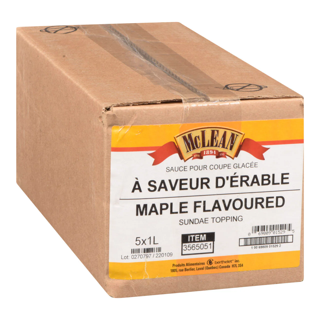 Maple Flavored Sundae Topping - 5X1L/CS - by McLean Canada - Image 3