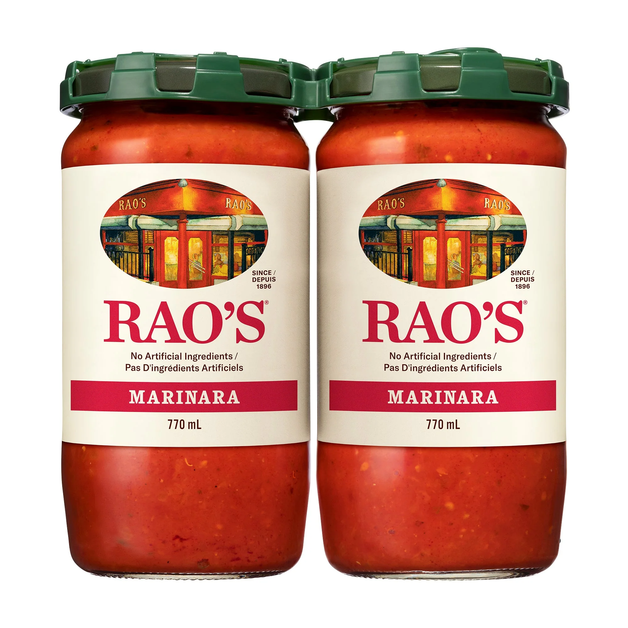 Marinara Sauce - 4 Cases x 2 Jars x 770 mL - Rao’s - Canadian Distribution - Ships Free Within Canada on Orders Above CAD $199