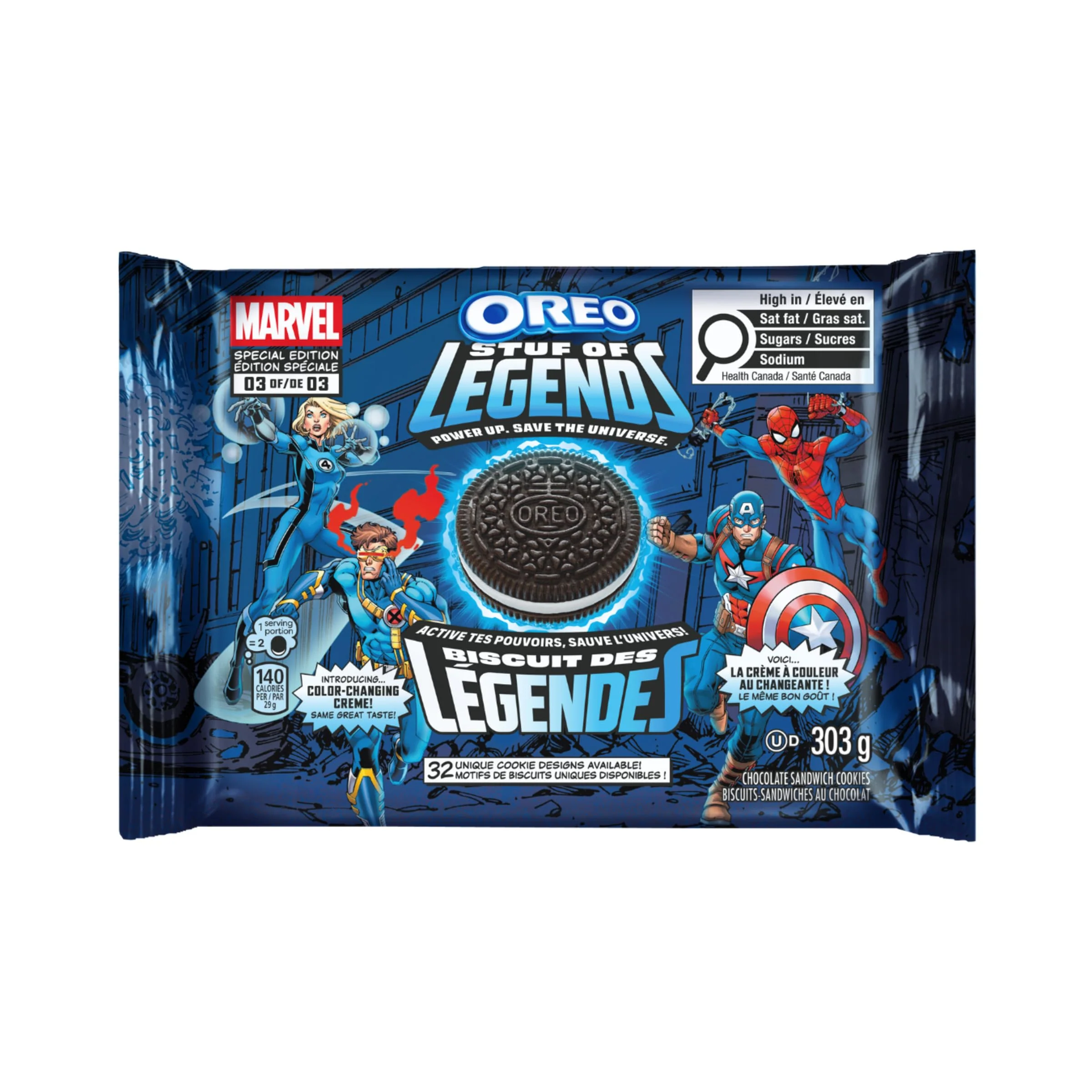 Marvel Oreo Stuf of Legends Colour-Changing Creme Cookies, 2 x 303g Limited Edition - Canadian Distribution - Ships Free Within Canada on Orders Above CAD $199 - Image 11