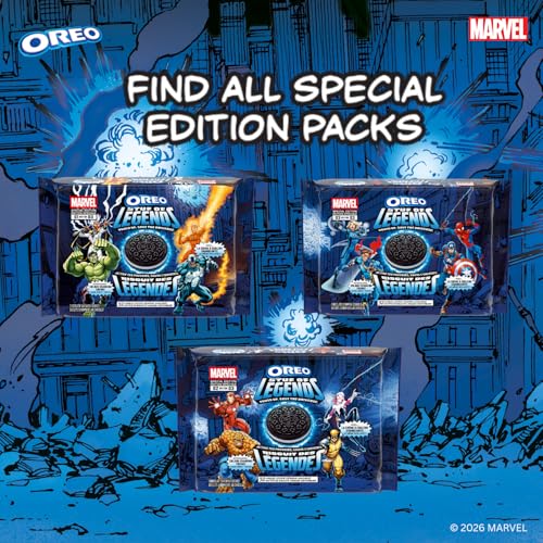 Marvel Oreo Stuf of Legends Colour-Changing Creme Cookies, 2 x 303g Limited Edition - Canadian Distribution - Ships Free Within Canada on Orders Above CAD $199 - Image 2