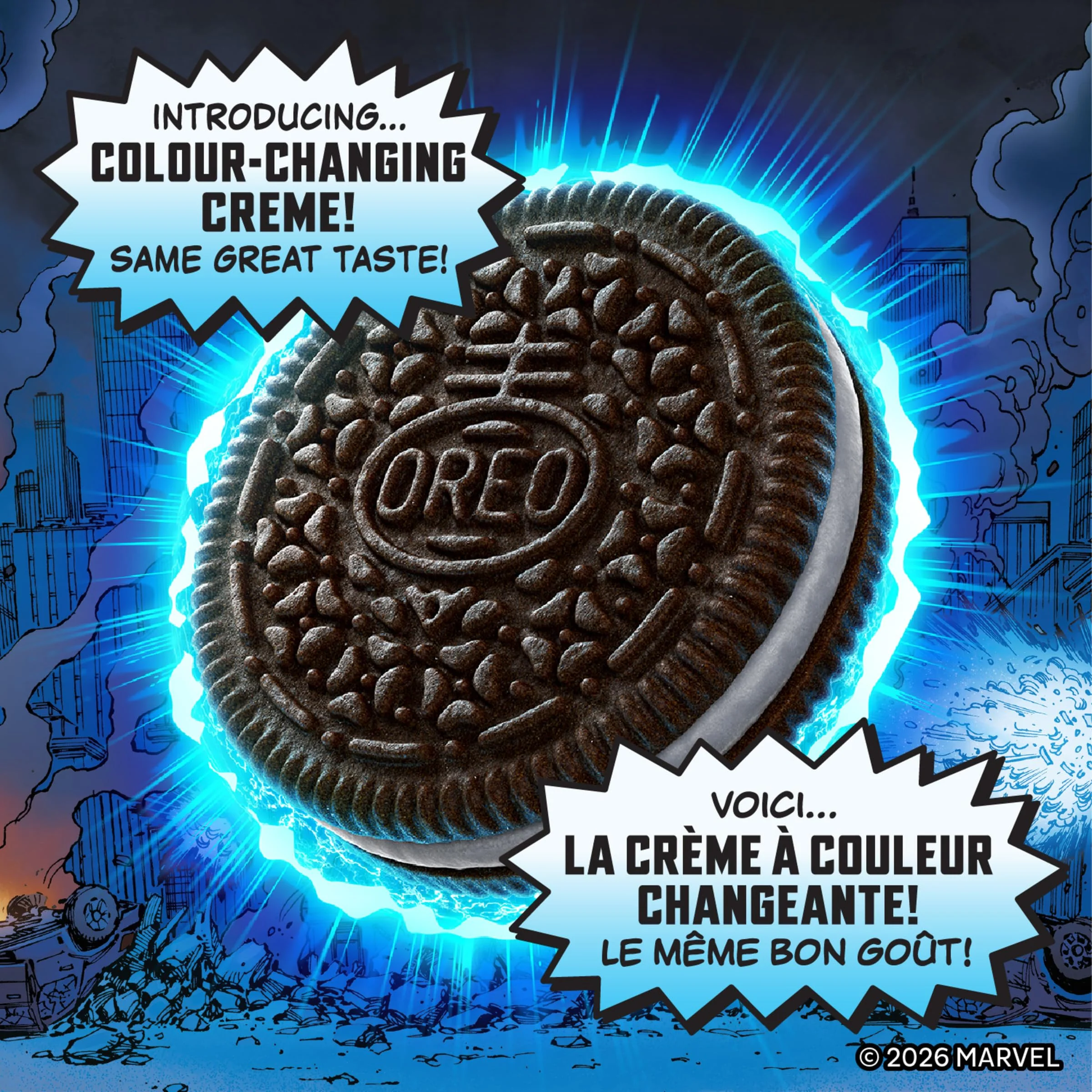 Marvel Oreo Stuf of Legends Colour-Changing Creme Cookies, 2 x 303g Limited Edition - Canadian Distribution - Ships Free Within Canada on Orders Above CAD $199 - Image 8