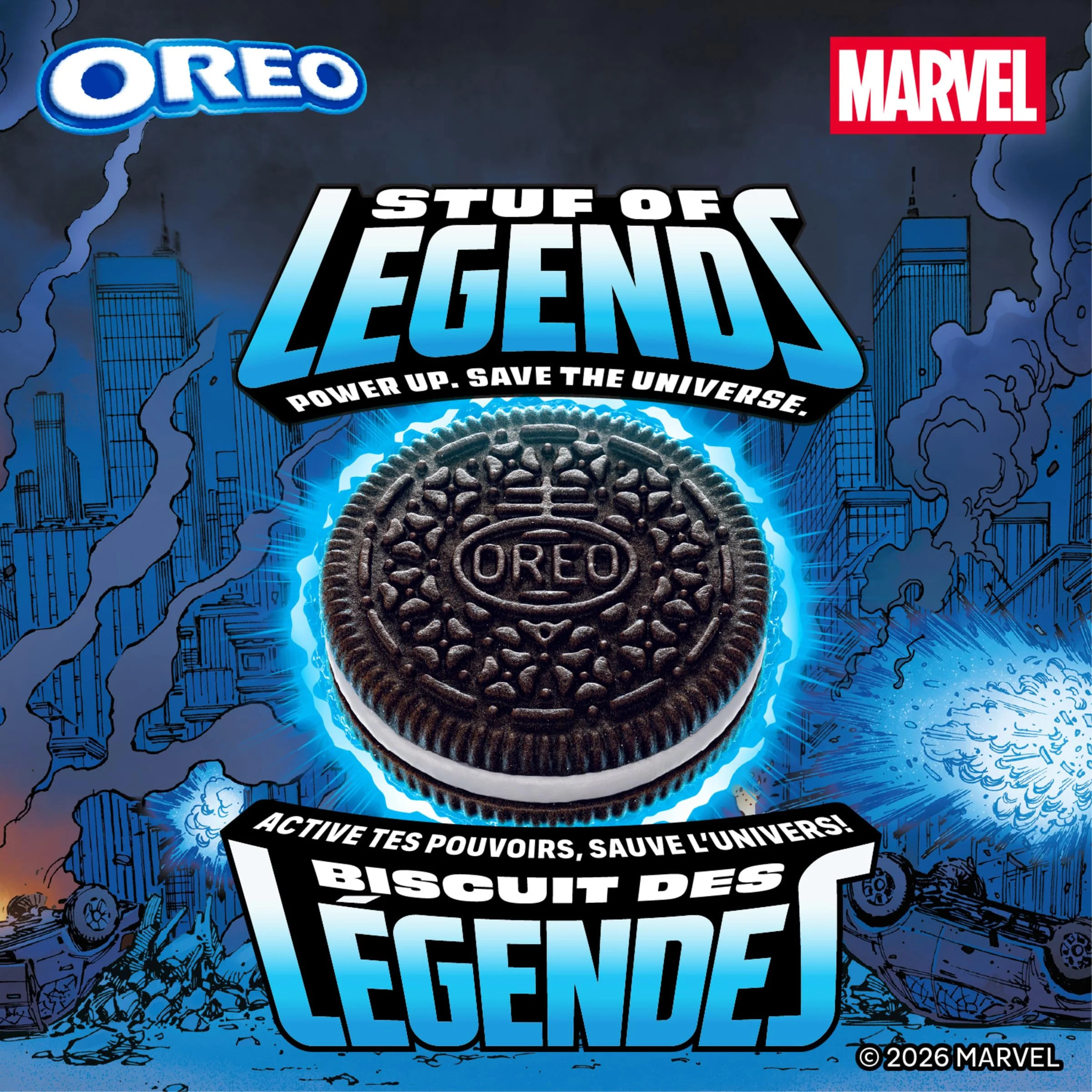 Marvel Oreo Stuf of Legends Colour-Changing Creme Cookies, 2 x 303g Limited Edition - Canadian Distribution - Ships Free Within Canada on Orders Above CAD $199 - Image 9