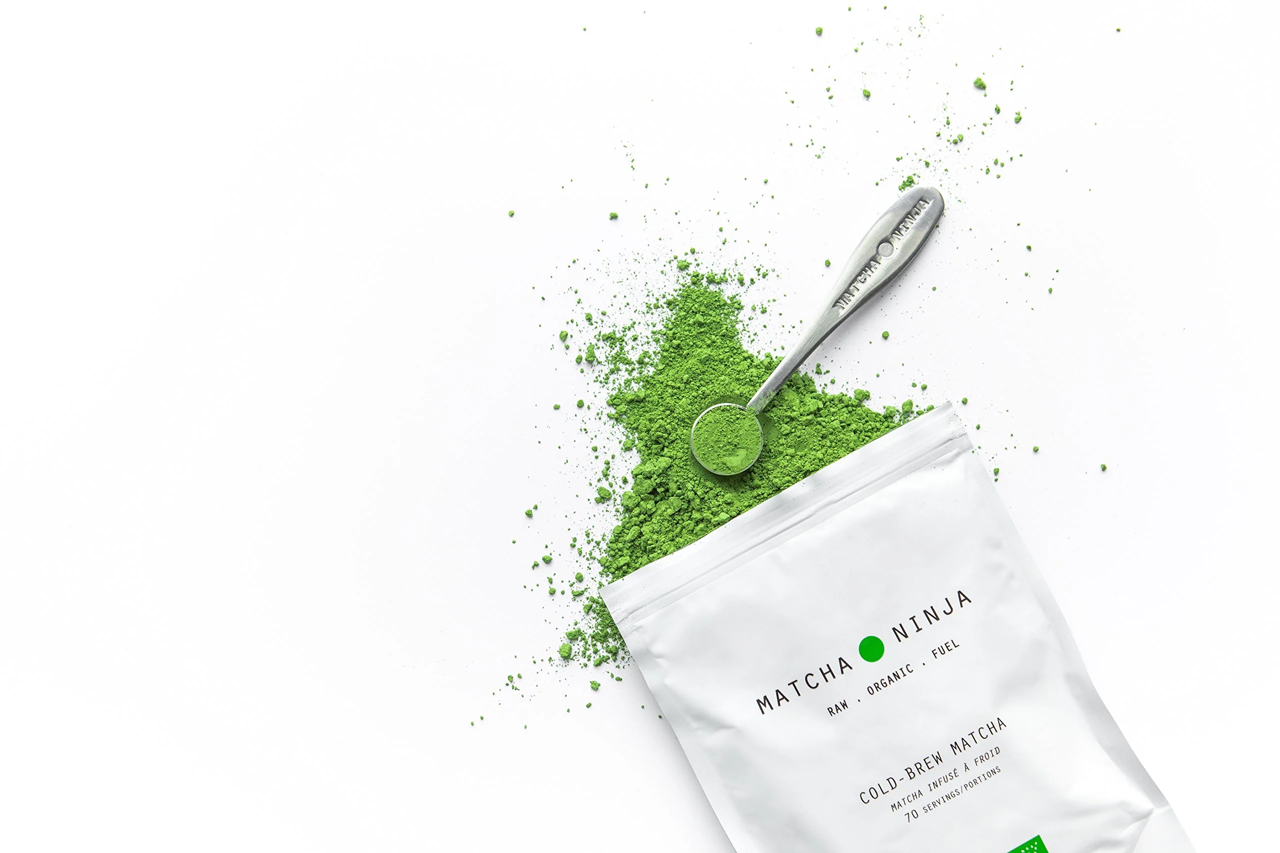 Matcha Ninja 100% Raw Organic Matcha Green Tea Powder 70g . Cold Water Soluble. Ceremonial Grade. Non-Bitter Extra Smooth Blend - Image 8