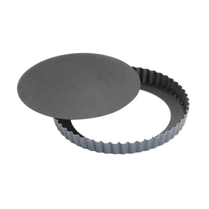 MATFER BOURGEAT Exopan Fluted Tart and Quiche Pan with Removable Bottom, 7 7/8" - Canadian Distribution - Ships Free Within Canada on Orders Above CAD $199 - Image 2