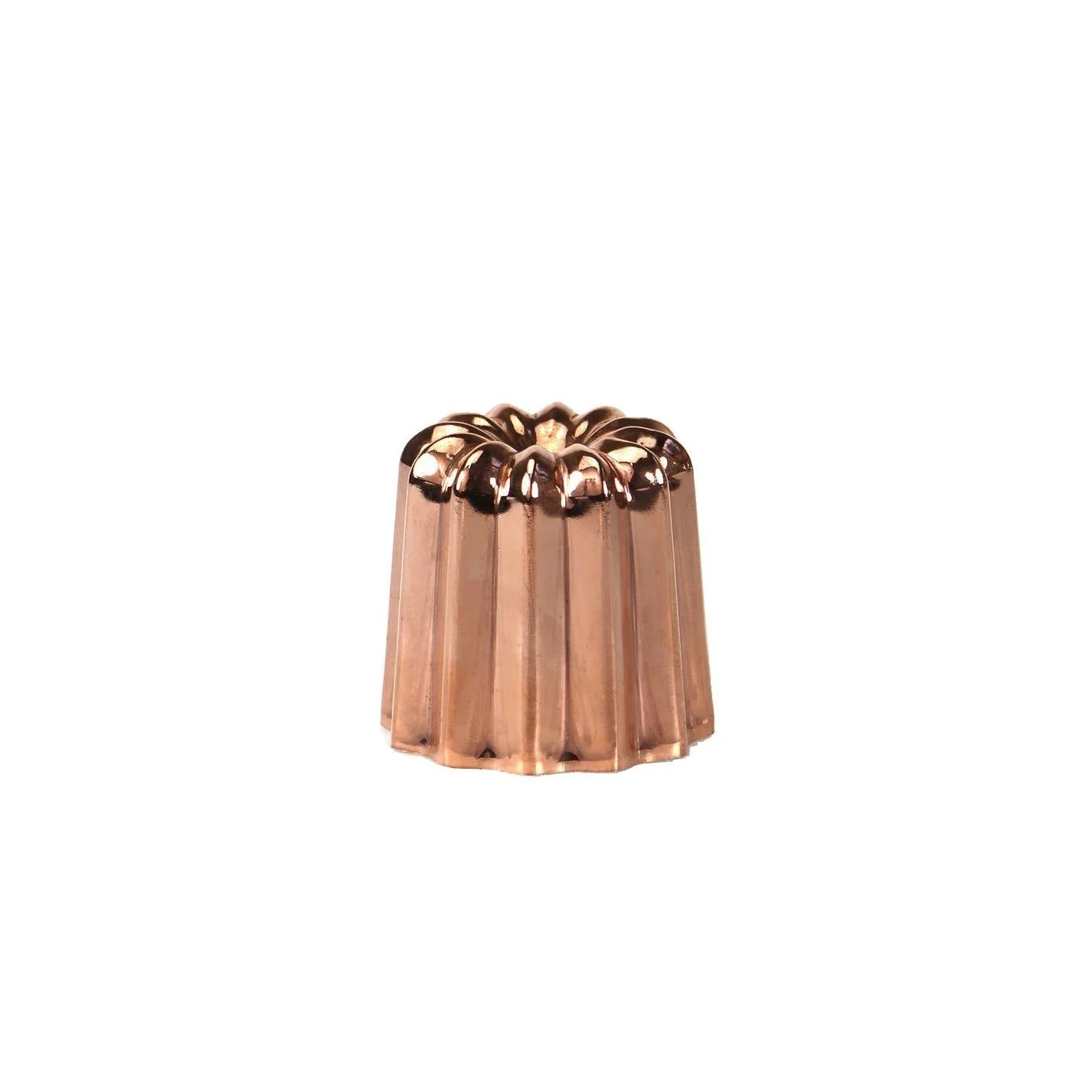 MATFER Copper Canele Mould with Tinned Interior, 5.5cm - Set of 6 - Canadian Distribution
