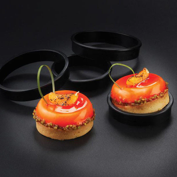 MATFER Exoglass Tart Rings, 3 1/6" / 8cm (pack of 6) - Canadian Distribution - Image 2