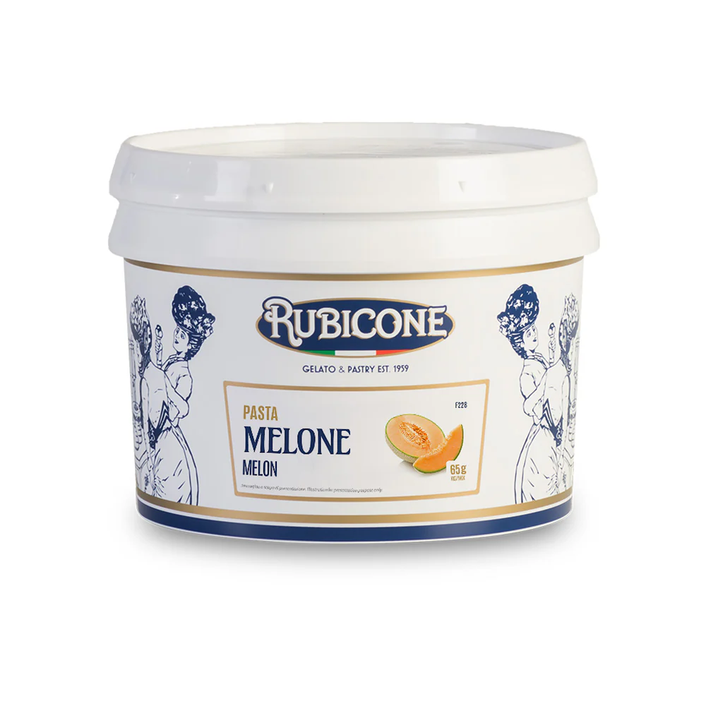 "PRE-ORDER" Melon Paste - Fruit Gelato Pastes - Case of 2 x 3 KG Buckets - Rubicone Canada - Ships Free Within Canada on Orders Above CAD $199 - Image 2