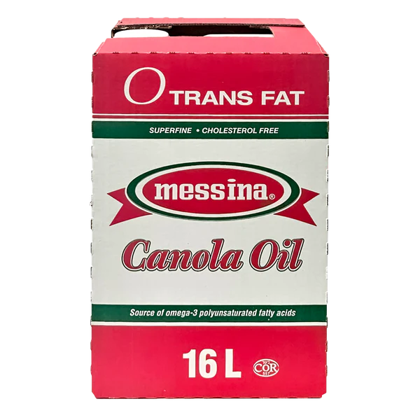 Messina Canola Oil - 4 x 16 L - Grocery and Food Items - Canadian Distribution - Ships Free Within Canada on Orders Above CAD $199