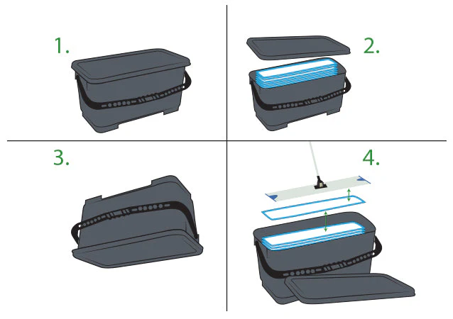 Microfiber Charging Bucket With Lid - Sold By The Case - Image 4