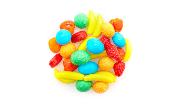 Mini Fruit Candy Mix - 30 LB Box - Premium Ice Cream and Dessert Toppings, Mix-Ins and Inclusions - Ships Free Within Canada on Orders Above CAD $199