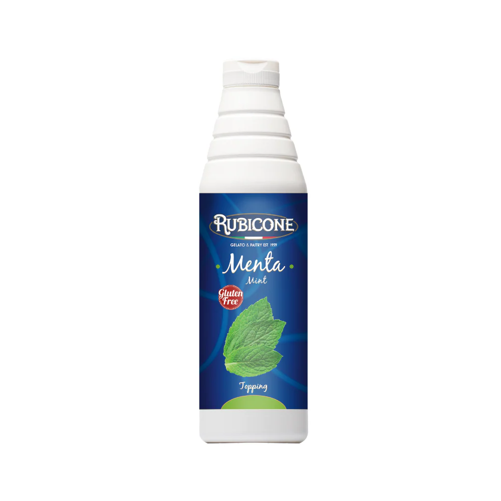 "PRE-ORDER" Mint Topping - 1 KG Squeeze Bottle - Rubicone Canada - Ships Free Within Canada on Orders Above CAD $199
