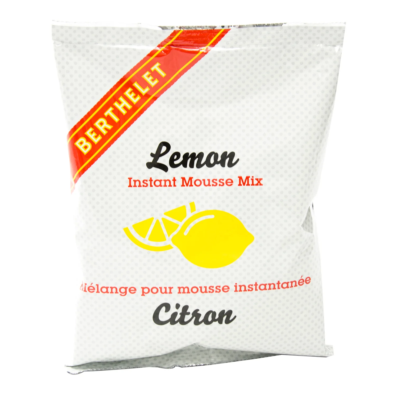 Mix Mousse Instant - 4 x 616 g - Lemon - Berthelet - Baking Mixes and Ingredients - Canadian Distribution - Ships Free Within Canada on Orders Above CAD $199