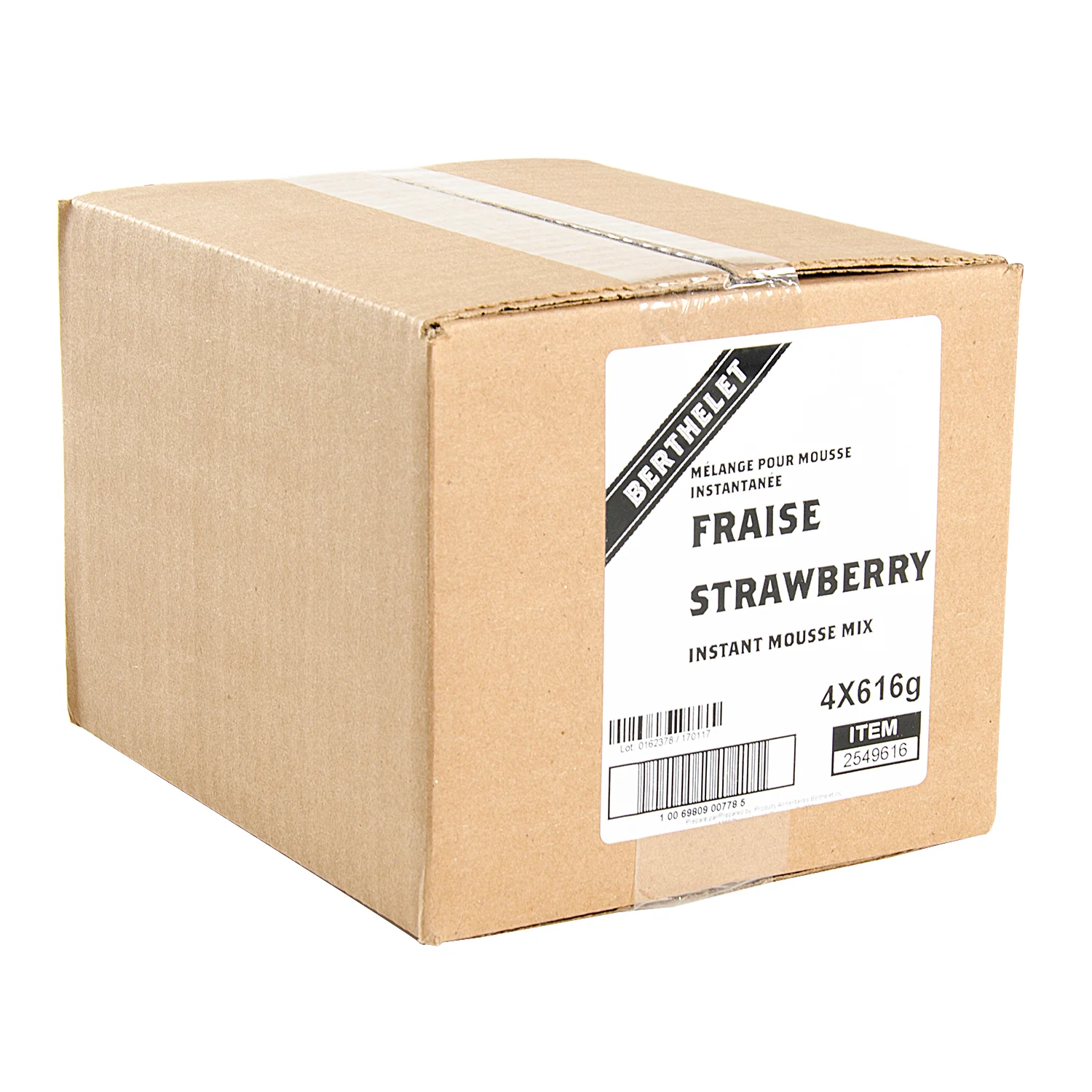 Mix Mousse Instant - 4 x 616 g - Strawberry - Berthelet - Baking Mixes and Ingredients - Canadian Distribution - Ships Free Within Canada on Orders Above CAD $199 - Image 4