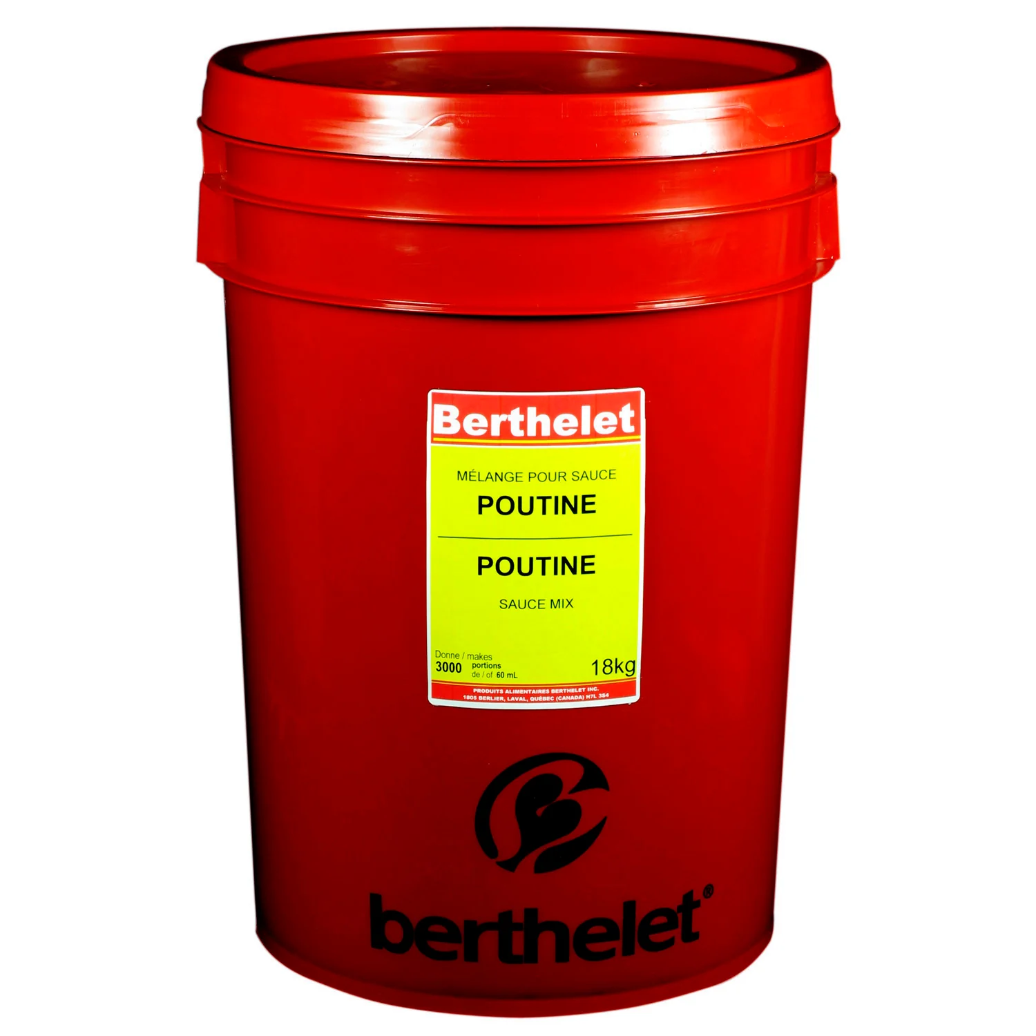 Mix Sauce Poutine - 1 x 18 kg - Berthelet - Restaurant and Foodservice Ingredients - Canadian Distribution - Ships Free Within Canada on Orders Above CAD $199