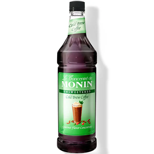 Cold Brew Coffee - Unsweetened Cold Brew Coffee 7:1 Concentrate - 4 x 1 Liter/Case - Monin -Canadian Distribution - Image 2