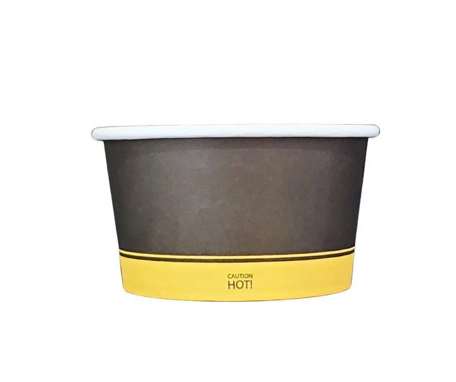 Morning Dew - 12 oz Paper Soup Container - Ebony Print - 20 x 25 count - Image 4
