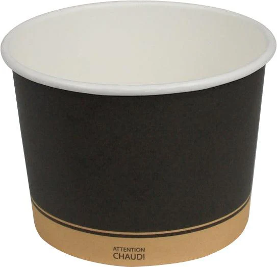 Morning Dew - 16 oz Paper Soup Container - Ebony Print - 20 x 25 count - Image 6