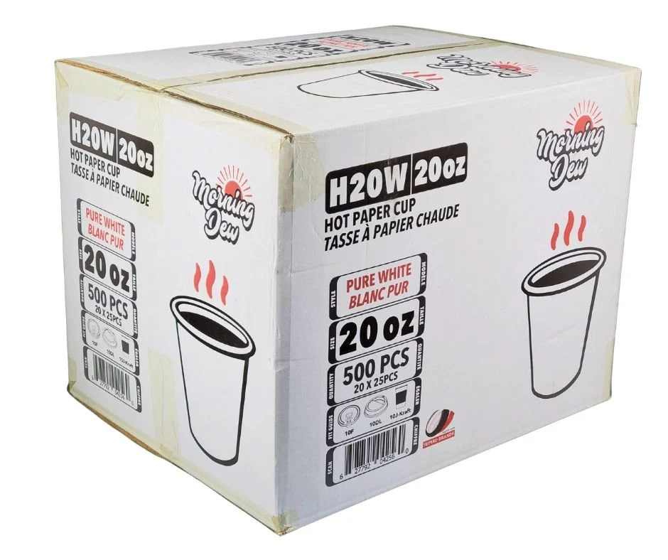 Morning Dew - 20 oz Hot Paper Cups - White - 20 x 25 count - Image 9