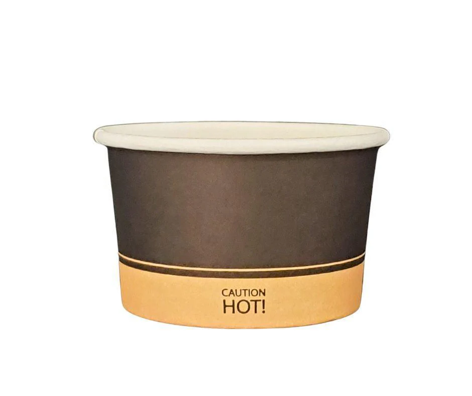 Morning Dew - 4 oz Paper Containers - Ebony Print - 20 x 50 count