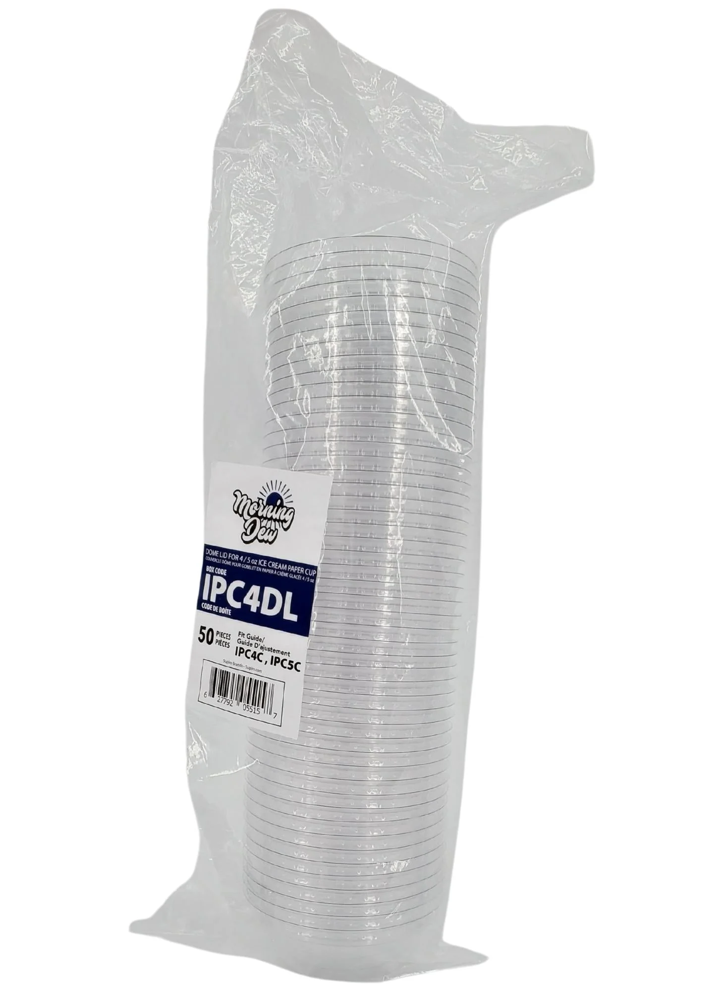 Morning Dew - Dome Lid for 4 / 5 oz Ice Cream Paper Cup - 20 x 50 count - Image 4