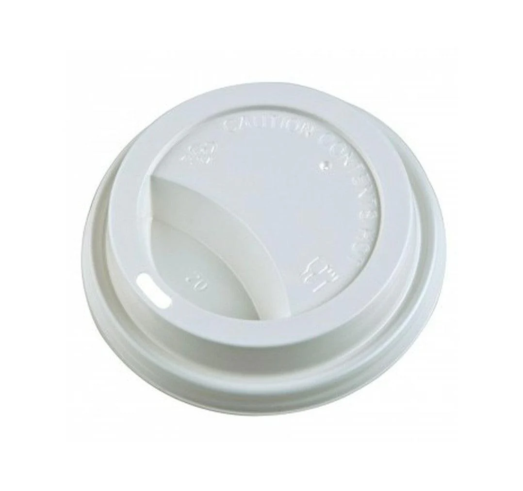 Morning Dew - Dome Sip Lid for 8 oz Tall Hot Paper Cups - White - 20 x 50 count