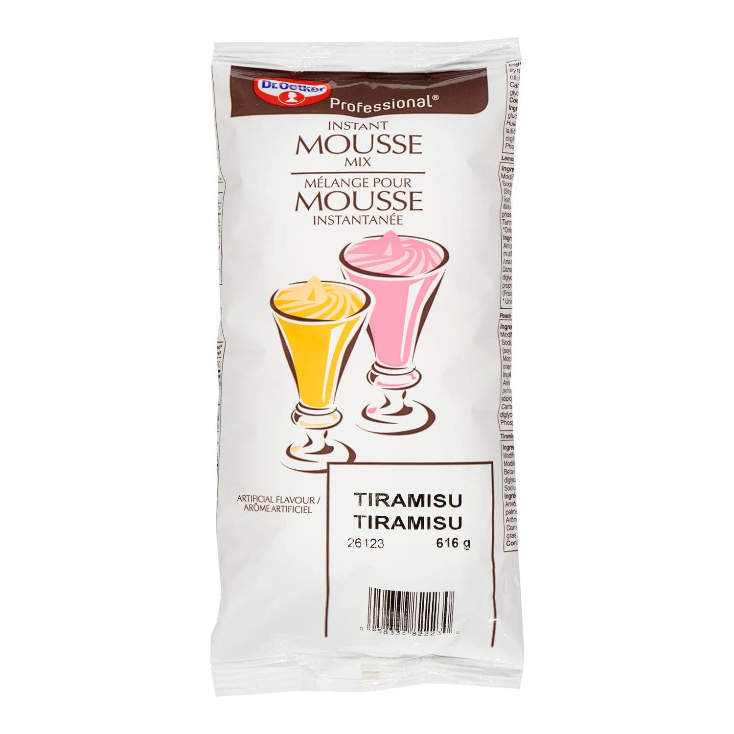 Mousse Mix Tiramisu - 4 x 616 g - Oetker - Baking Mixes and Ingredients - Canadian Distribution - Ships Free Within Canada on Orders Above CAD $199