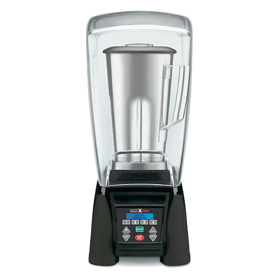 MX1500XTS Heavy-Duty Reprogrammable Blender with Sound Enclosure & 64 oz Stainless Steel Jar by Waring Commercial