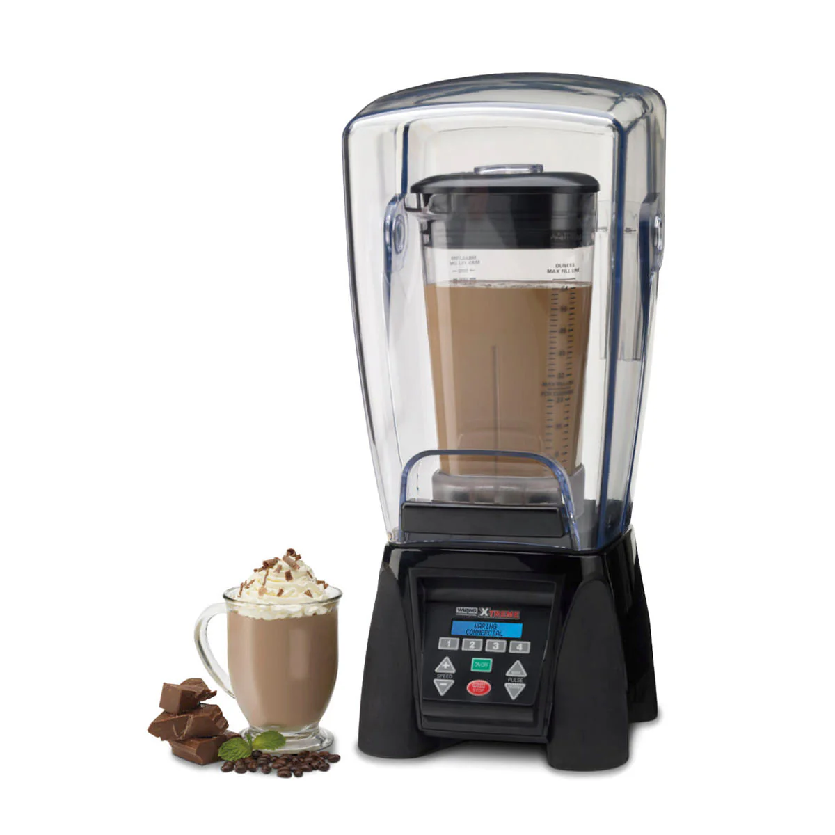 MX1500XTX Heavy-Duty Reprogrammable Blender with Sound Enclosure & "The Raptor" 64 oz Copolyester Jar by Waring Commercial - Image 2