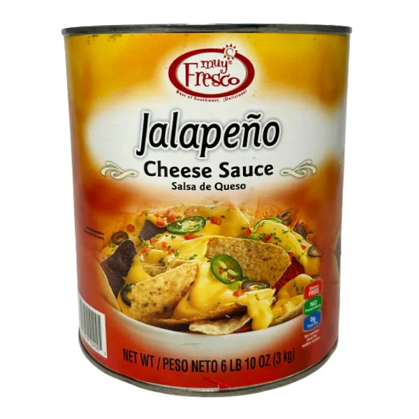Nacho Cheese Jalapeno Sauce - 6 x #10 Cans by Muy Fresco - Canadian Distribution - Ships Free Within Canada on Orders Above CAD $199